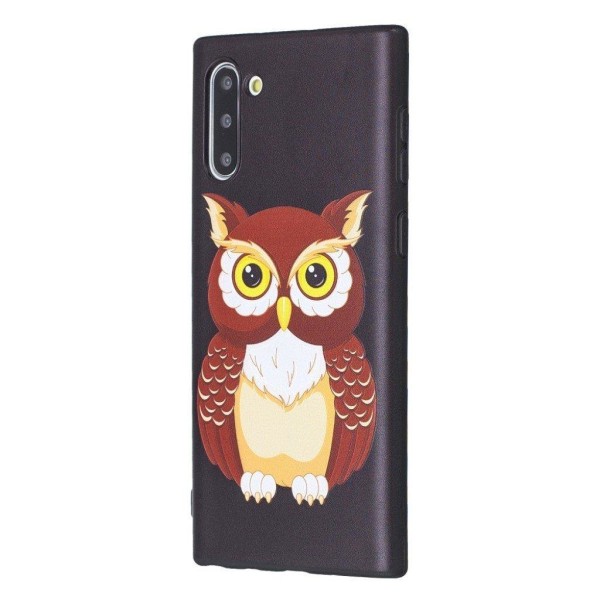 Imagine Samsung Galax Note 10 cover - Brun Ugle Brown