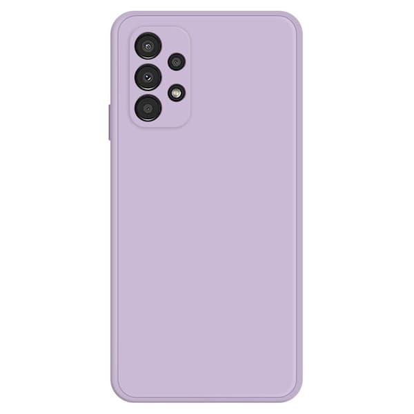 Avfasat gummerat droppskydd för Samsung Galaxy A13 4G - Lila Lila