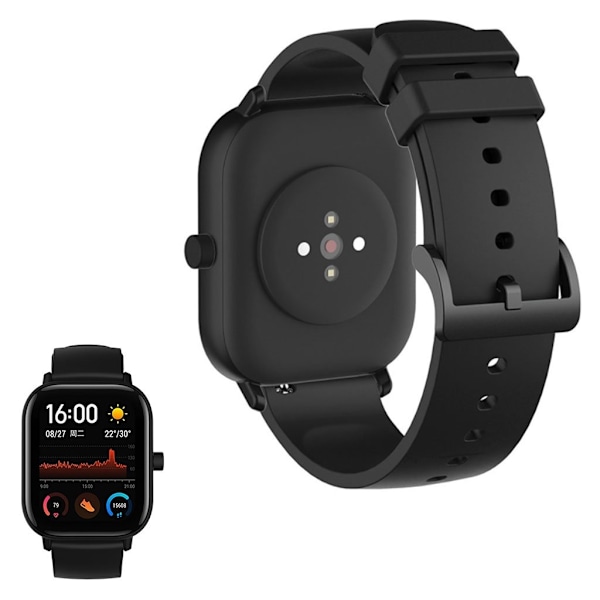 20 mm universal udskiftningsurrem i silikone - Sort Black