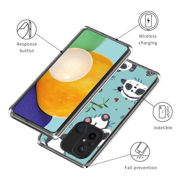 Deco Xiaomi Redmi 12C cover - Søde Pandaer Blue