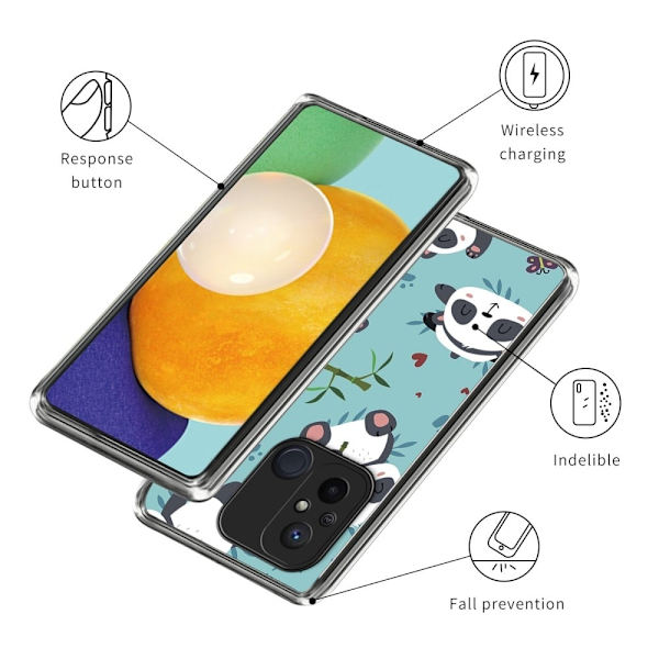 Deco Xiaomi Redmi 12C deksel - Søte Pandaer Blue