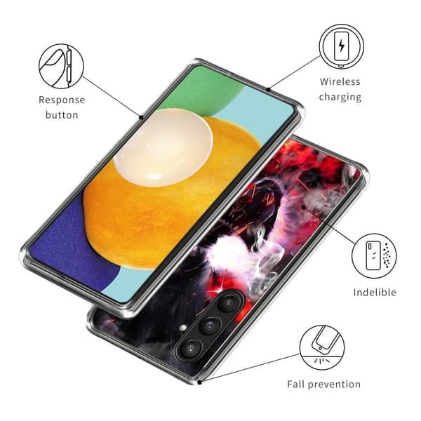 Deco Samsung Galaxy A05s kotelot - Hurja Susi Orange
