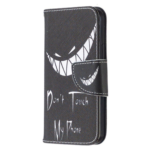 'Wonderland iPhone 12 Mini flip case - Don''t Touch My Phone' Black