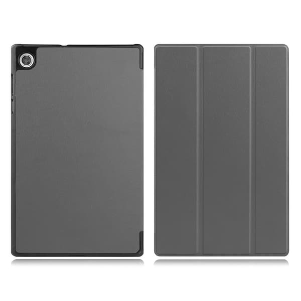 Lenovo Tab M10 HD Gen 2 kolminkertainen nahkakotelo - Harmaa Silver grey