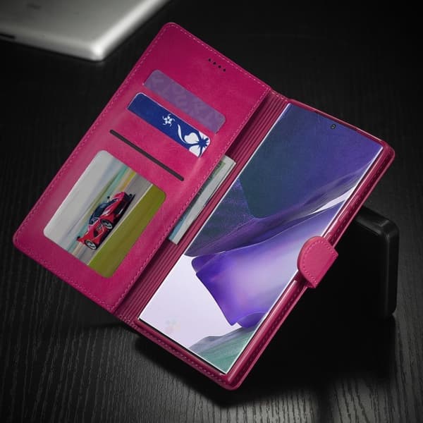 LC.Imeeke Samsung Galaxy Note 20 Flip Etui - Rød Red