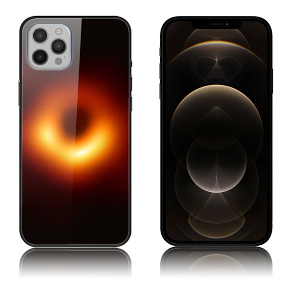 Fantasy iPhone 12 Pro Max kotelot - Musta Aukko Black
