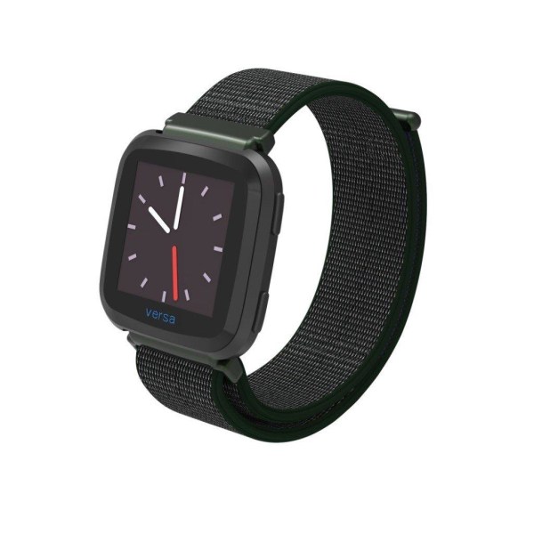 Fitbit Versa klockarmband nylon kardborre - Olivgrön Grön