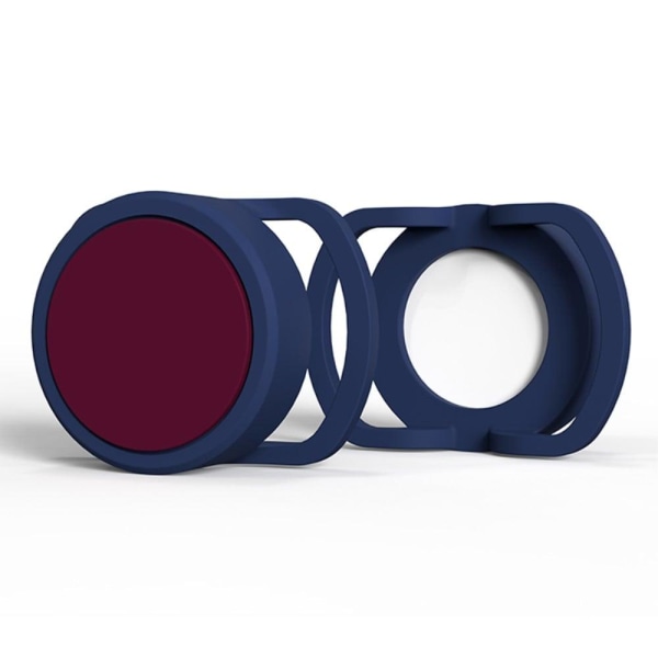 AirTags silicone protective cover - Midnight Blue / Wine Red Blå