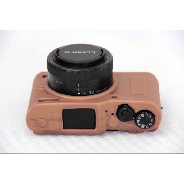 Panasonic DC-GF9KGK och Lumix DMC-GF9 kameraskydd silikon - Kaff Brun