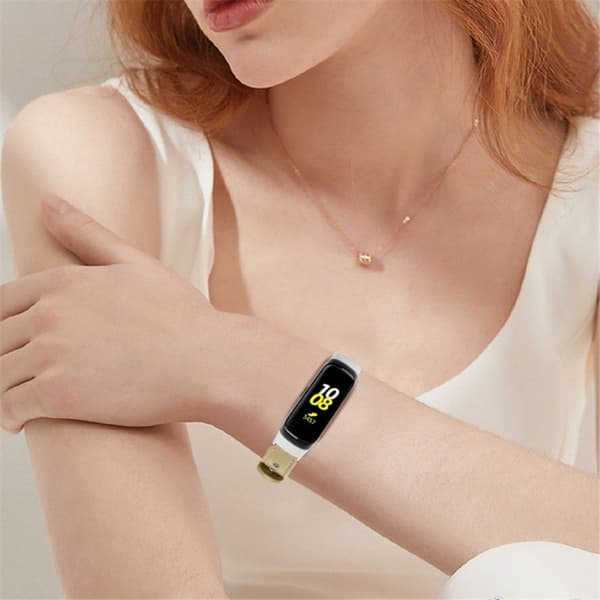 Samsung Galaxy Fit cowhide urrem i ægte læder - Lys Abrikos Beige