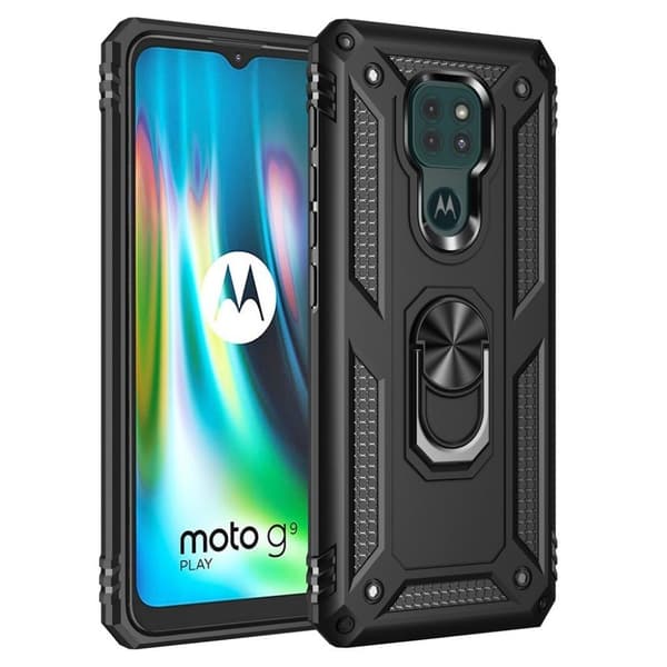 Bofink Combat Motorola Moto G9 Play etui - sort Black