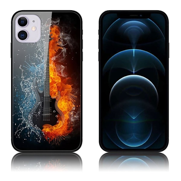 Fantasy iPhone 12 Pro / iPhone 12 skal - Gitarr Svart