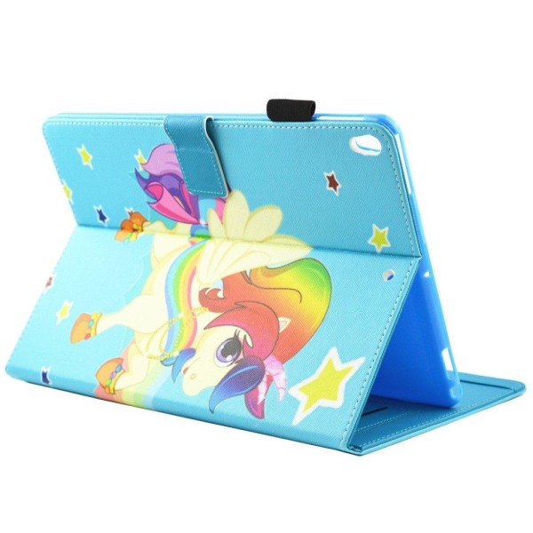 iPad Air (2019) pattern leather case - Flying Unicorn Multicolor