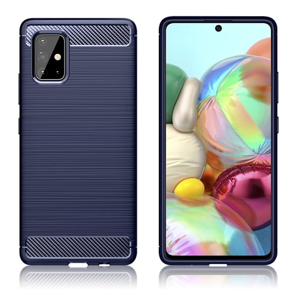 Carbon Flex deksel - Samsung Galaxy A71 5G - Blå Blue