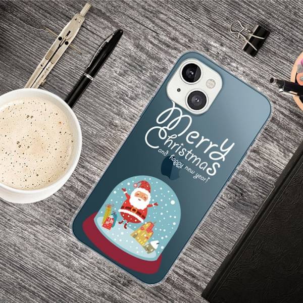 Julfodral till iPhone 13 Mini - Kristallkula multifärg