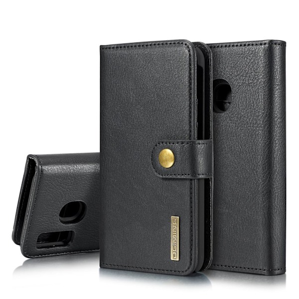 DG.MING Samsung Galaxy A40 2-in-1 Wallet kotelot - Musta Black