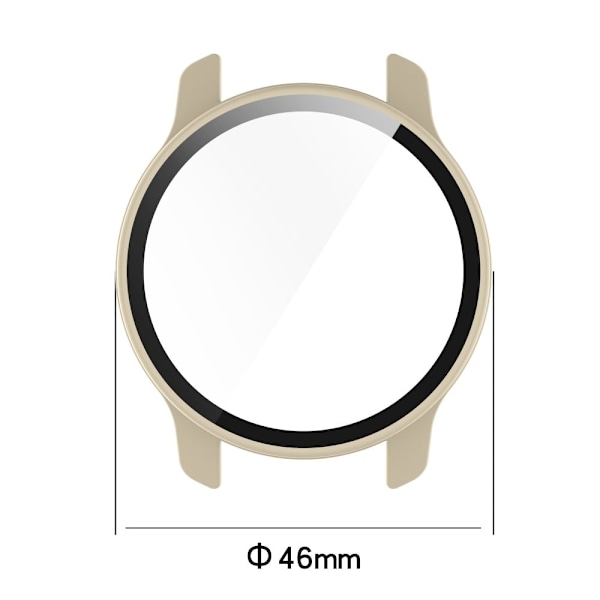 Garmin Venu 2 Plus-skydd med skärmskydd i härdat glas - Mörkblå Blå