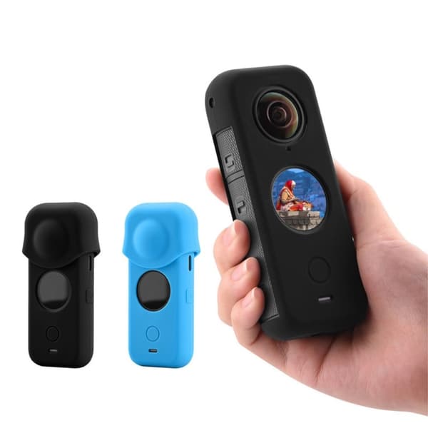 Insta360 One X2 silikonskydd + linsskydd - Svart Svart