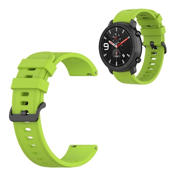 Universal simple design silicone watch band - Lime Green / Size: L Grön