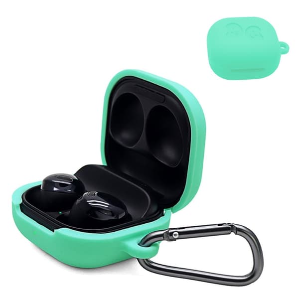 Samsung Galaxy Buds Pro silikonveske med spenne - Mintgrønn Green