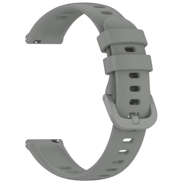 Keep B4 Silicone Watch Band Adjustable Wrist Strap Replacement - Grå Silver grey