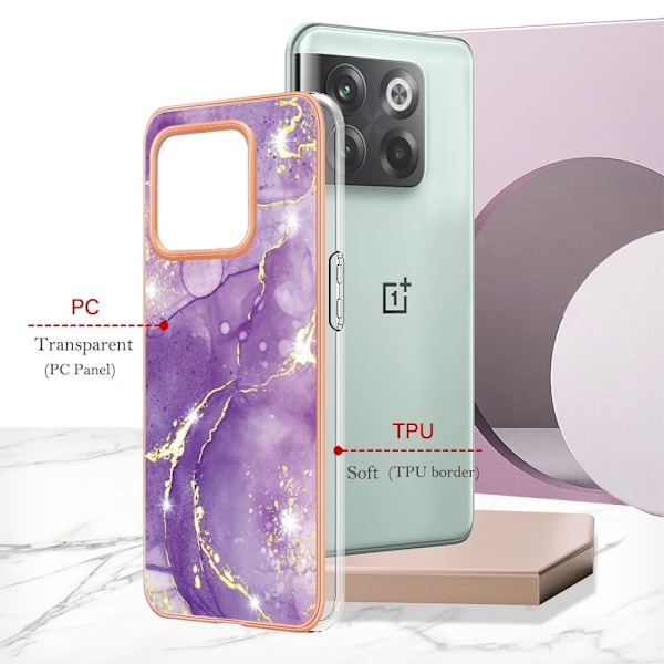 Marmormotiv OnePlus Ace Pro / OnePlus 10T skal - Lila Marmor Lila
