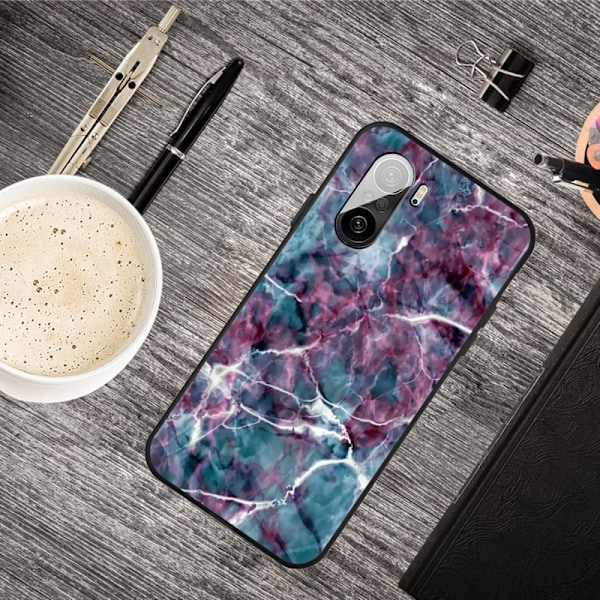 Imagine Xiaomi Mi 11i / K40 Pro Plus / Poco F3 Etui - Marbling Mønster Multicolor