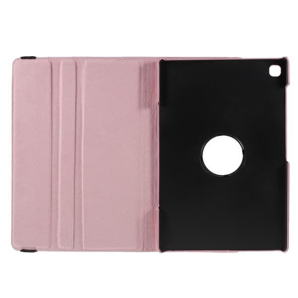 Sammenleggbart etui med Lichi-tekstur for Samsung Galaxy Tab S6 Lite - Rosa Pink
