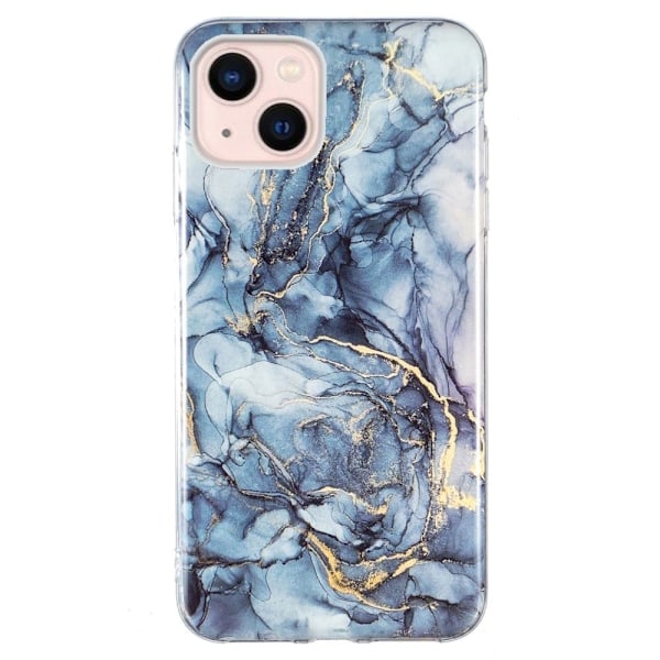 Marble design iPhone 14 cover - Grå Silver grey