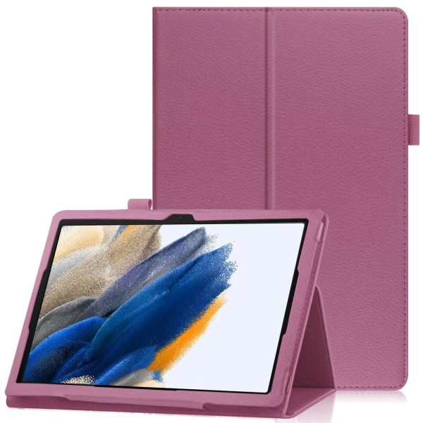 Foldable case with Lichi-texture for Samsung Galaxy Tab A8 10.5 Lila