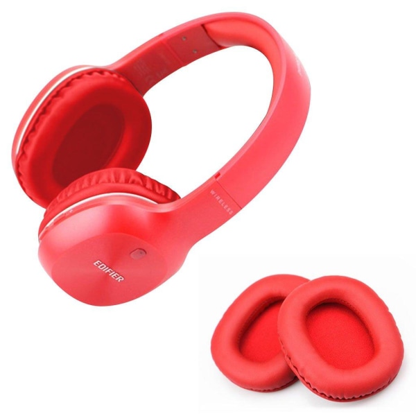 2 Pair ear pad cushion for Edifier headphones - Red Red