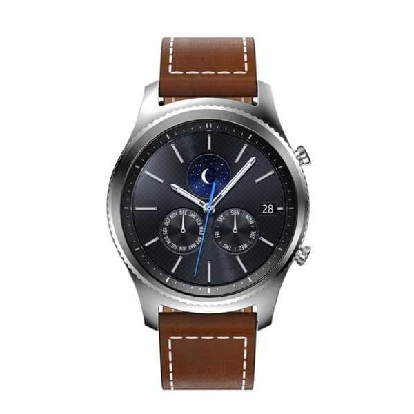 Samsung Gear S3 Frontier ægte læderurrem - brun Brown