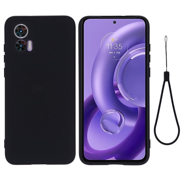 Matta nestesilikoninen kuori Motorola Edge 30 Neo - Musta Black