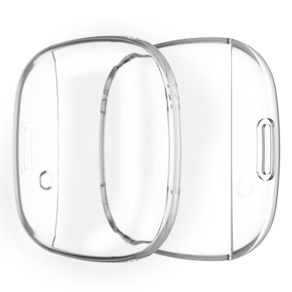 Fitbit Versa 3 / Sense kestävä yksinkertainen runko - Läpinäkyvä Transparent