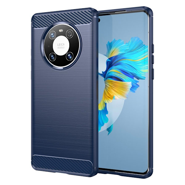 Carbon Flex Etui Huawei Mate 40e Pro / Mate 40 Pro 5g / 4g - Blå Blue