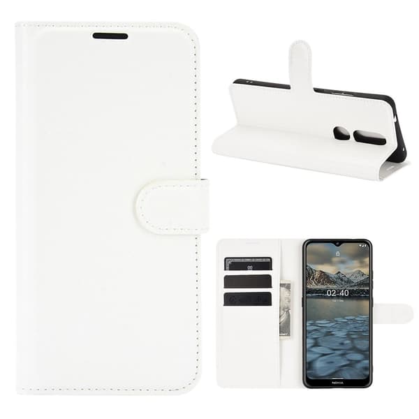 Classic Nokia 2.4 flip kuoret - Valkoinen Transparent