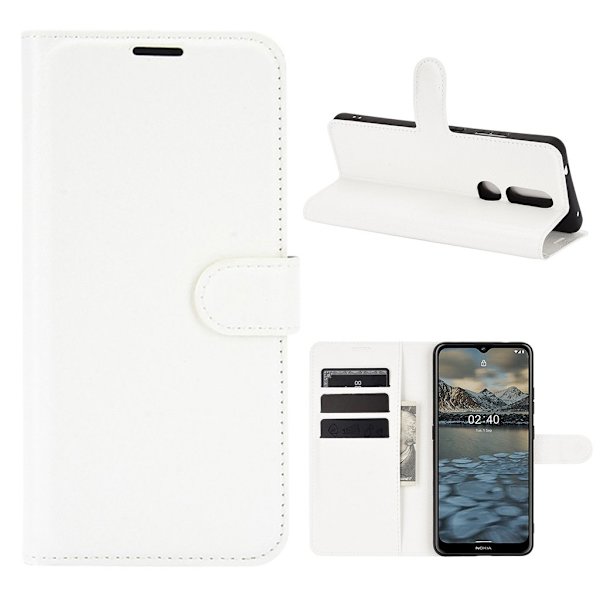 Classic Nokia 2.4 Flippetui - Hvit Transparent