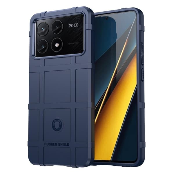 Rugged Shield Xiaomi Poco X6 Pro / Xiaomi Redmi K70E skal - Blå Blå