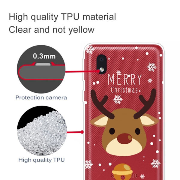 Christmas Samsung Galaxy A01 Core fodral - Moose and Bell Brun