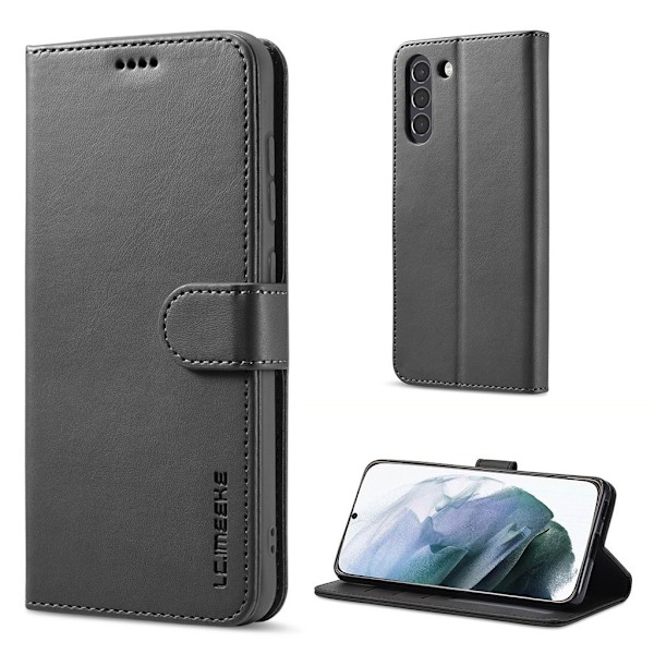 LC.IMEEKE Samsung Galaxy S21 FE Flip Case - Sort Black