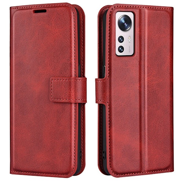 Xiaomi 12 Lite nahkainen lompakokkotelo - Punainen Red