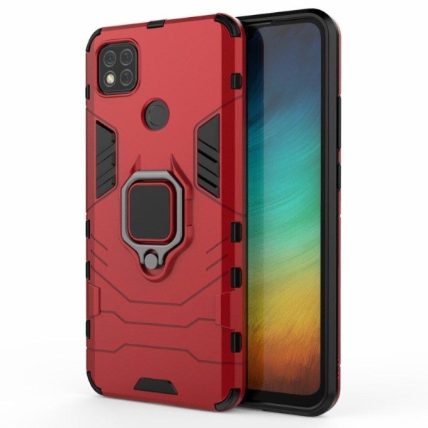 Ring Guard kotelo - Xiaomi Redmi 9C - Punainen Red