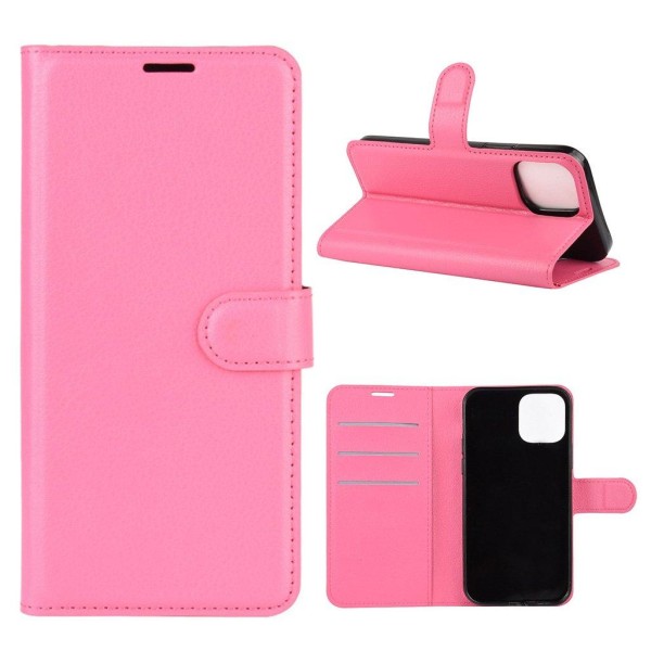Classic iPhone 12 / 12 Pro etui - Ruusu Pink