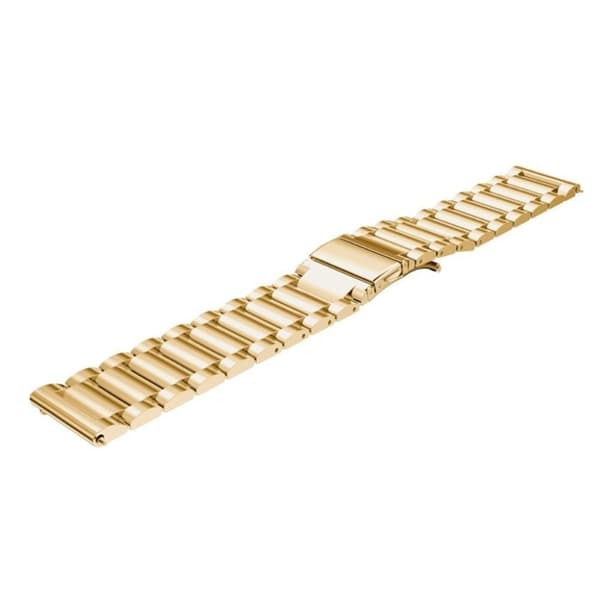 22 mm Universal urrem med tre perler i rustfrit stål - Guld Gold