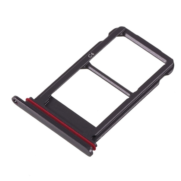 Huawei Mate 10 Pro OEM dual sim micro SD kort tray holder - Sort Black