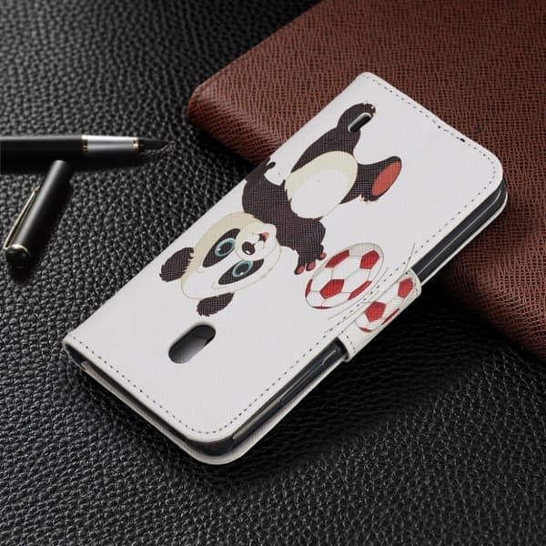 Wonderland Nokia 2.2 etui - Panda Spiller Fodbold Multicolor