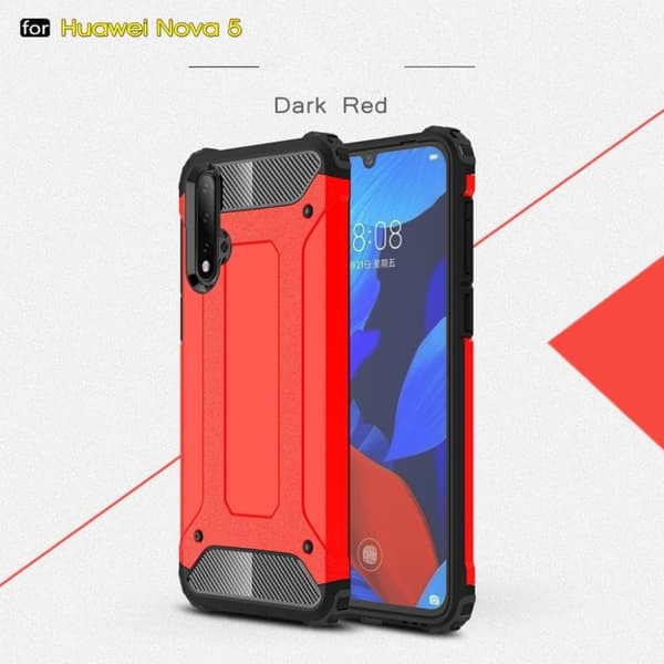 Armour Guard Cover - Huawei Nova 5 - Rød Red