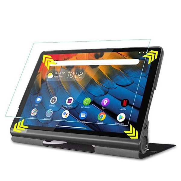 Lenovo Yoga Smart Tab 10.1 arc edge skærmbeskytter i hærdet glas Transparent