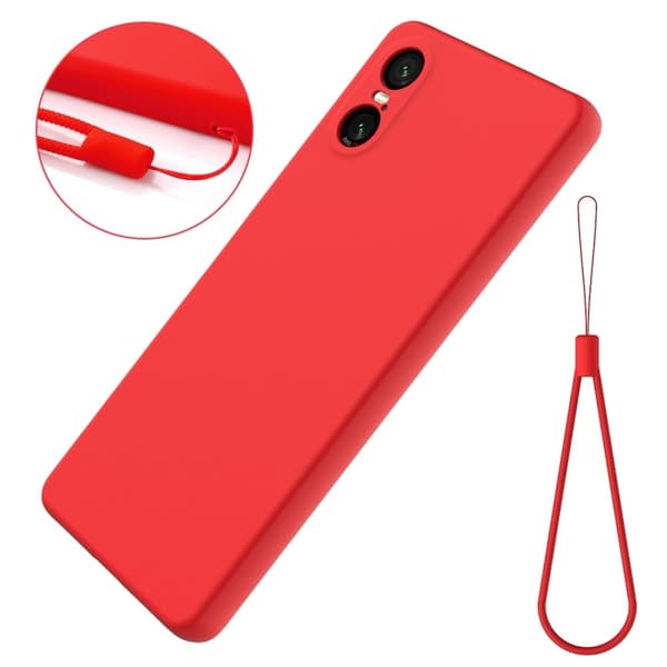 Matte Liquid Sony Xperia 10 VI silikone cover - Rød Red