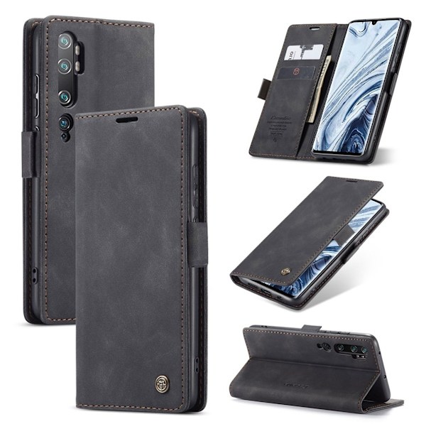 CaseMe Xiaomi Mi CC9 Pro / Mi Note 10 Pro / Note 10  Vintage Etui - Sort Black